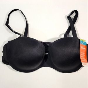 Warner's Underwire Removable Strap Bra, Black, 36B, NWT